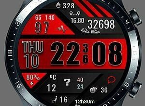 Adidas digital watch face theme