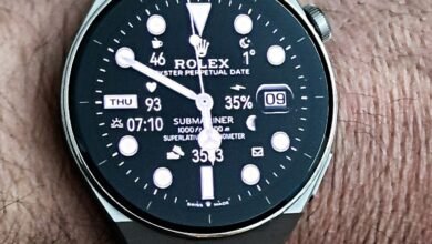 Rolex black HQ hybrid watch face theme