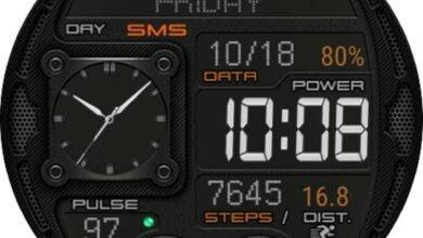 Double time hq hybrid watch face theme