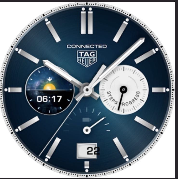 Carrera tag heuer connected HQ hybrid watch face theme