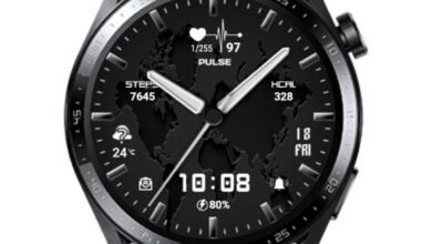 World Map HQ Hybrid watchface theme