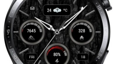 Dusty metallic hybrid watchface theme