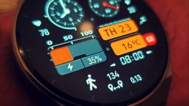 Amazing orange HQ hybrid watchface theme
