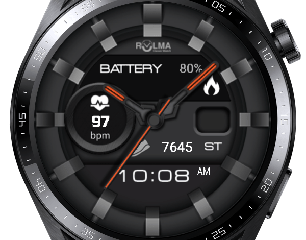 Rolma Ported HQ hybrid watch face theme for GT3 series