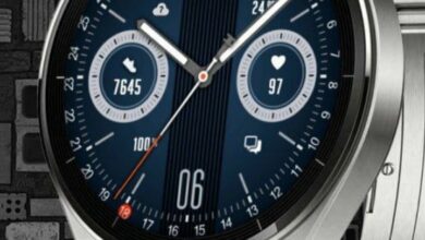 Blue black HQ hybrid watchface theme