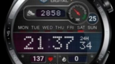 Simply digital HQ watch face theme