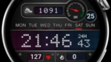 Simply digital watch face theme