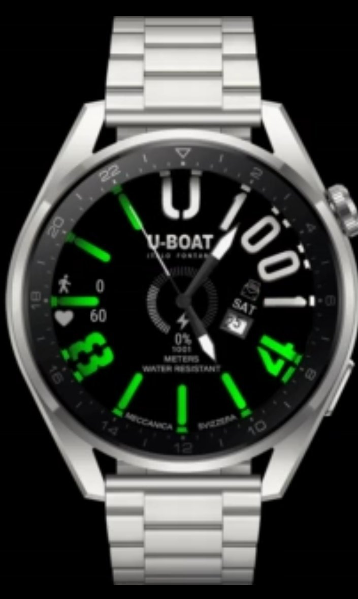 Uboat ported HQ color changing hybrid watchface