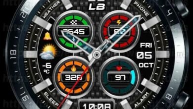 Four circles HQ hybrid watch face theme