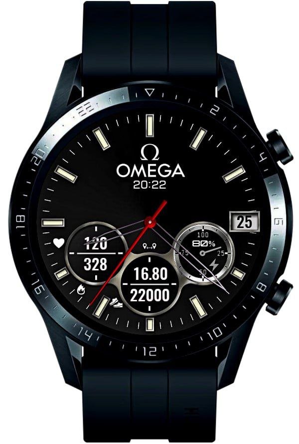 Omega HQ Hybrid watchface theme
