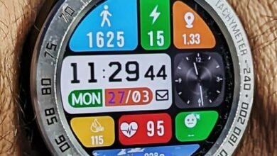 Colorful digital watch face theme