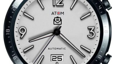 Pure white analog watch face theme