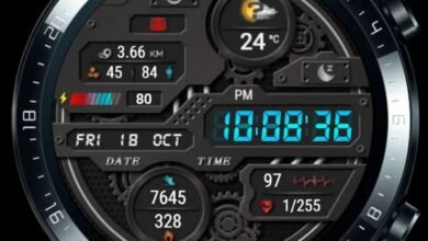 Volcano machinery HQ digital watch face theme