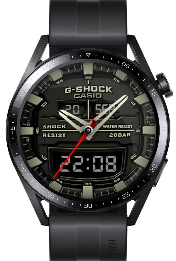Casio G-Shock ported HQ watch face theme