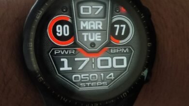 Silver time big fonts digital watch face theme