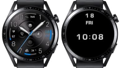 Metallic black HQ hybrid watchface theme
