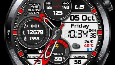Fitness lovers hybrid watchface theme