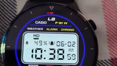 Casio ported HQ LCD watch face theme