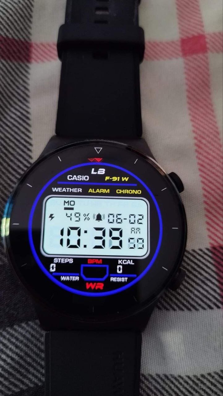 Casio ported HQ LCD watch face theme
