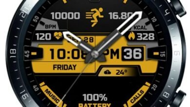 Yellow stone HQ hybrid watch face theme