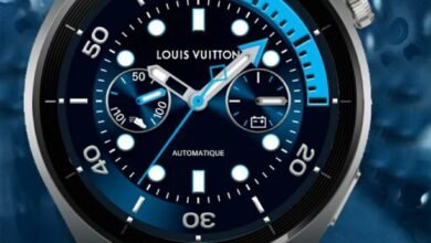 Louis Vuitton blue ultra realistic watch face theme