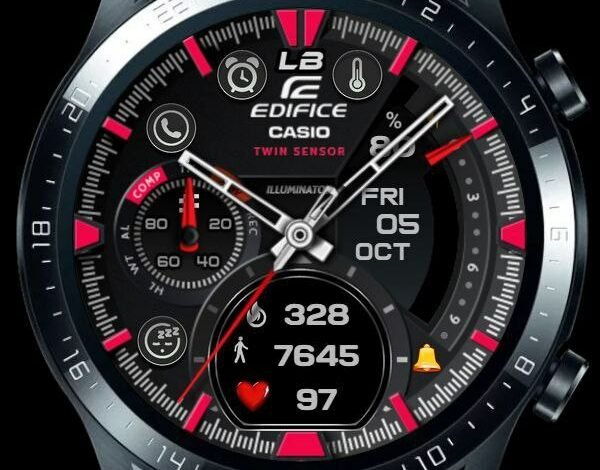 Casio Edifice ported HQ watch face theme