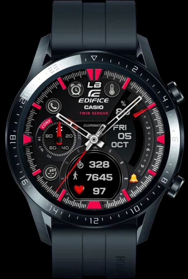 Casio Edifice ported HQ watch face theme