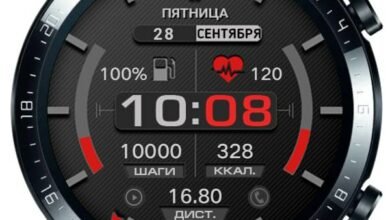 Красная сила высококачественная цифровая тема для циферблата