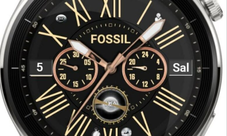 Fossil HQ realistic ported watch face theme