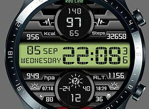 Amazing LCD digital watch face theme