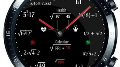 Mathematics lovers digital watch face theme