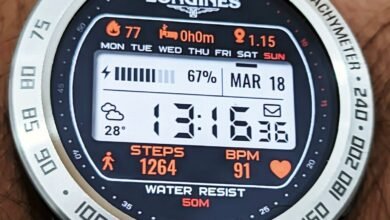 Longines realistic high quality LCD watch face theme