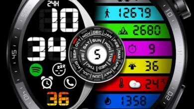 Colorful HQ digital watch face theme