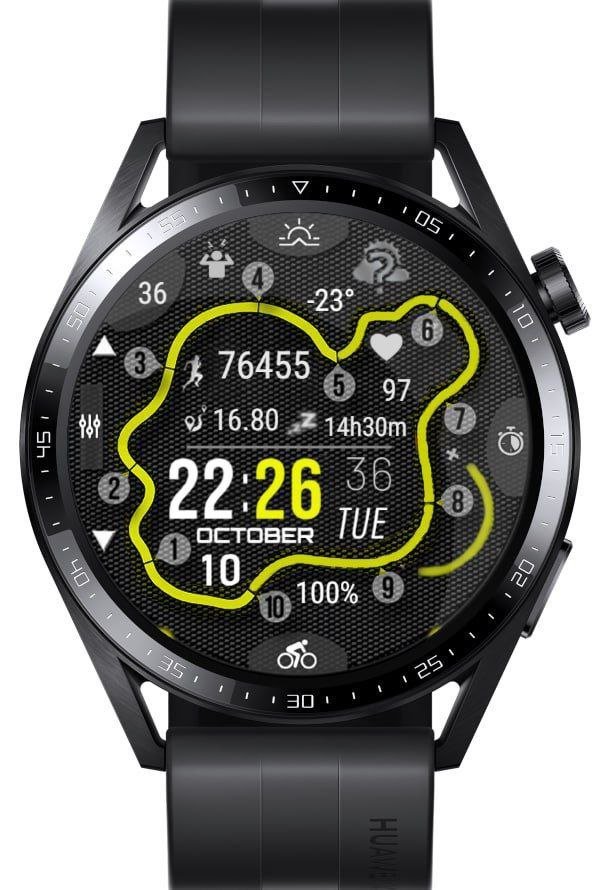 Track your fitness high quality digital watch face theme