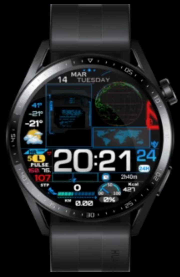 Animated Earth HQ digital watch face theme