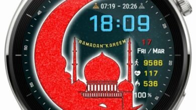 Ramadan Kareem animated digital watchface theme