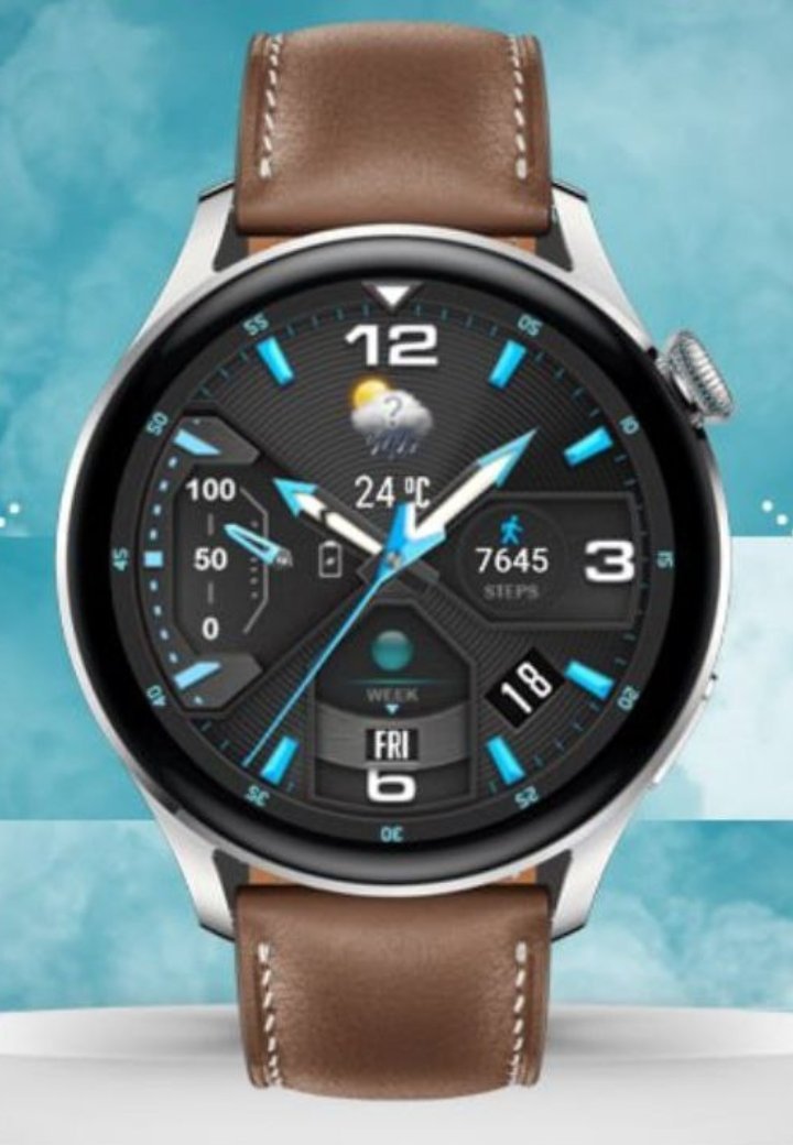 Grey high quality metallic hybrid watchface theme