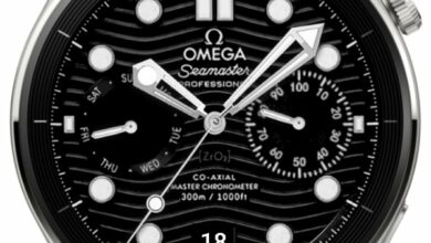 Omega SeaMaster with 5 different color background and amazing AOD
