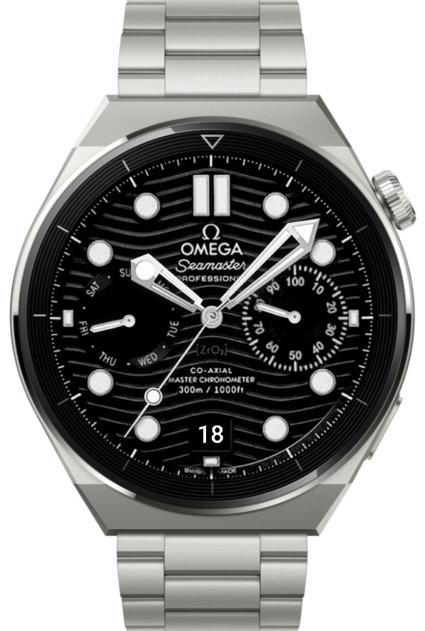 Omega SeaMaster with 5 different color background and amazing AOD