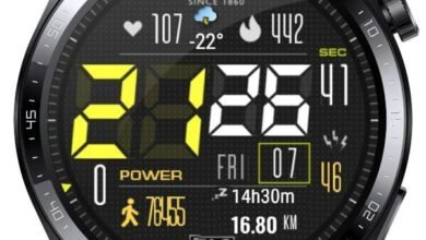 Carrera tag heuer yellow digital watchface theme