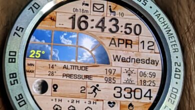 Amazing bricks style digital watch face theme