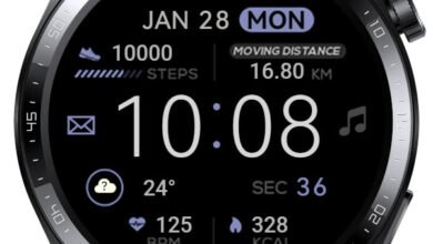 Simple clean and clear watch face theme