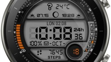 Big LCD HQ digital watch face theme