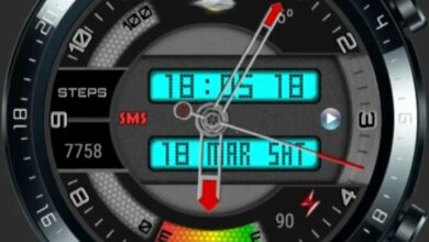 Amazing high quality two blue LCD hybrid watchface theme