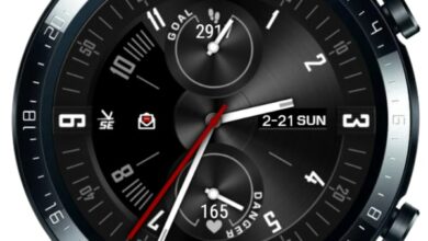 Pure black HQ hybrid watchface theme