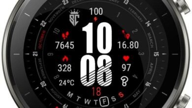 Garmin ported dark web digital watch face theme