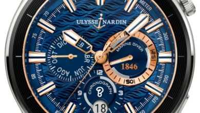 Ulysse nardin blue realistic watch face theme
