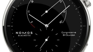 Nomos Glashutte realistic watch face theme