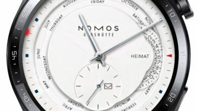 Nomos Glashutte realistic watch face theme