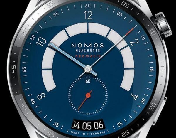 Nomos Glashutte realistic watch face theme